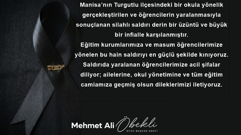 Öbekli’den Turgutlu’daki silahlı saldırıya sert tepki