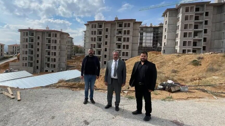 Başkan Sarıtaş, Avanos 2. Etap Toki̇ Ve Okul Inşaatını Inceledi (2)