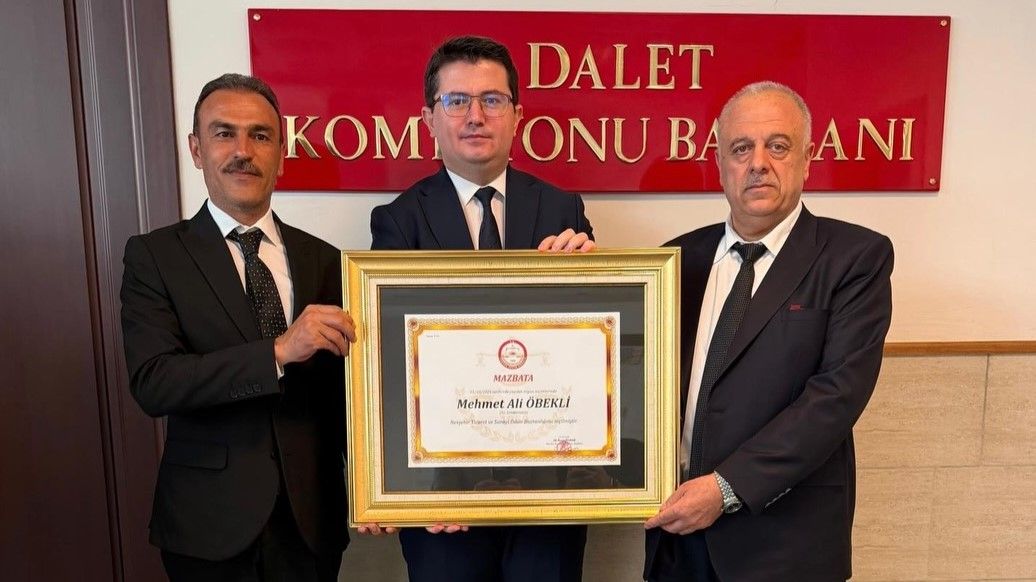 NTSO Başkanı Mehmet Ali Öbekli mazbatasını aldı