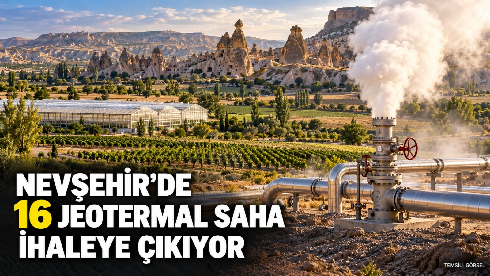 Nevşehir’de 48 bin hektarlık alan jeotermal için ihaleye çıkıyor