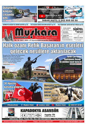 27 Ağustos 2025 Çarşamba