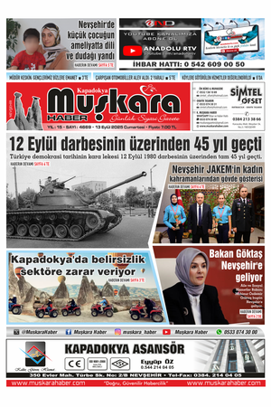13 Eylül 2025 Cumartesi