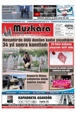 25 Ekim 2025 Cumartesi