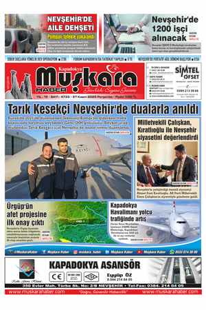 27 Kasım 2025 Perşembe