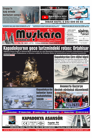 13 Ocak 2026 Salı Muşkara Haber