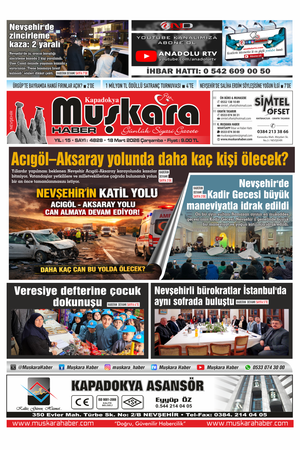 18 Mart 2026 Çarşamba