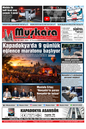 27 Temmuz 2026 Pazartesi